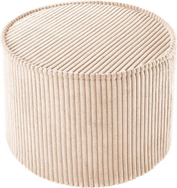 Wigiwama Corduroy Pouffe / Poef - Ø40x25cm - Brown Sugar