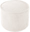 Wigiwama Corduroy Pouffe / Poef - Ø40x25cm - Marshmallow