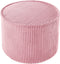 Wigiwama Corduroy Pouffe / Poef - Ø40x25cm - Pink Mousse