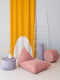 Wigiwama Corduroy Pouffe / Poef - Ø40x25cm - Pink Mousse