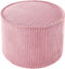Wigiwama Corduroy Pouffe / Poef - Ø40x25cm - Pink Mousse
