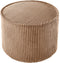 Wigiwama Corduroy Pouffe / Poef - Ø40x25cm - Toffee