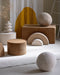 Wigiwama Corduroy Pouffe / Poef - Ø40x25cm - Toffee