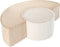 Wigiwama Corduroy Pouffe Set / Poef Set - 92x65x26cm - Brown Sugar