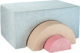 Wigiwama Corduroy Rainbow Playset / Speelset - 75x49x37cm - Peppermint Green