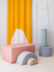 Wigiwama Corduroy Rainbow Playset / Speelset - 75x49x37cm - Pink Mousse