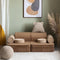 Wigiwama Corduroy Settee - 136x78x46cm - Toffee