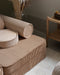 Wigiwama Corduroy Settee - 136x78x46cm - Toffee
