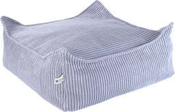 Wigiwama Corduroy Square Ottoman / Poef - 80x70x50cm - Blueberry Blue