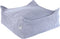 Wigiwama Corduroy Square Ottoman / Poef - 80x70x50cm - Blueberry Blue