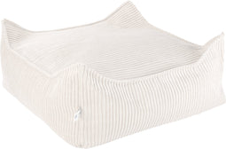 Wigiwama Corduroy Square Ottoman / Poef - 80x70x50cm - Marshmallow