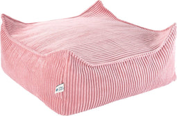 Wigiwama Corduroy Square Ottoman / Poef - 80x70x50cm - Pink Mousse