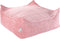 Wigiwama Corduroy Square Ottoman / Poef - 80x70x50cm - Pink Mousse