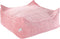 Wigiwama Corduroy Square Ottoman / Poef - 80x70x50cm - Pink Mousse