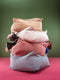 Wigiwama Corduroy Square Ottoman / Poef - 80x70x50cm - Pink Mousse