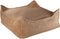 Wigiwama Corduroy Square Ottoman / Poef - 80x70x50cm - Toffee