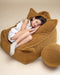 Wigiwama Teddy Beanbag Chair / Zitzak - 80x70x50cm - Maple