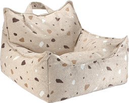 Wigiwama Teddy Beanbag Chair / Zitzak - 80x70x50cm - Terrazzo Sand