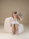 Wigiwama Teddy Cloud Chair / Fauteuil - 60x50x50cm - Cream White