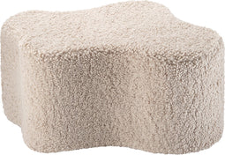 Wigiwama Teddy Cloud Pouffe / Poef - Ø40x25cm - Biscuit