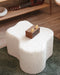 Wigiwama Teddy Cloud Pouffe / Poef - Ø40x25cm - Cream White