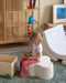 Wigiwama Teddy Cloud Pouffe / Poef - Ø40x25cm - Cream White
