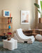 Wigiwama Teddy Cloud Pouffe / Poef - Ø40x25cm - Cream White