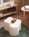 Wigiwama Teddy Cloud Pouffe / Poef - Ø40x25cm - Cream White