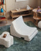 Wigiwama Teddy Cloud Pouffe / Poef - Ø40x25cm - Cream White