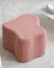 Wigiwama Teddy Cloud Pouffe / Poef - Ø40x25cm - Guava Pink