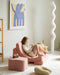 Wigiwama Teddy Cloud Pouffe / Poef - Ø40x25cm - Guava Pink