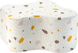 Wigiwama Teddy Cloud Pouffe / Poef - Ø40x25cm - Terrazzo Marble