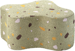 Wigiwama Teddy Cloud Pouffe / Poef - Ø40x25cm - Terrazzo Moss