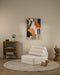 Wigiwama Teddy Flipster - 67x78x57cm - Cream White