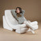 Wigiwama Teddy Moon Chair / Fauteuil - 80x65x55cm - Cream White