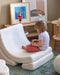 Wigiwama Teddy Moon Chair / Fauteuil - 80x65x55cm - Cream White