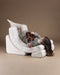 Wigiwama Teddy Moon Chair / Fauteuil - 80x65x55cm - Cream White
