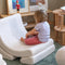 Wigiwama Teddy Moon Chair / Fauteuil - 80x65x55cm - Cream White