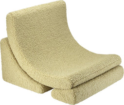 Wigiwama Teddy Moon Chair / Fauteuil - 80x65x55cm - Matcha