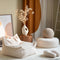 Wigiwama Teddy Ottoman / Poef - Ø65x20cm - Cream White