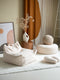 Wigiwama Teddy Ottoman / Poef - Ø65x20cm - Cream White