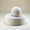 Wigiwama Teddy Ottoman / Poef - Ø65x20cm - Cream White
