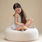 Wigiwama Teddy Ottoman / Poef - Ø65x20cm - Cream White