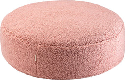 Wigiwama Teddy Ottoman / Poef - Ø65x20cm - Guava Pink