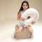 Wigiwama Teddy Pouffe / Poef - Ø40x25cm - Biscuit