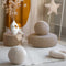 Wigiwama Teddy Pouffe / Poef - Ø40x25cm - Biscuit