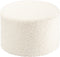 Wigiwama Teddy Pouffe / Poef - Ø40x25cm - Cream White