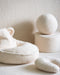 Wigiwama Teddy Pouffe / Poef - Ø40x25cm - Cream White