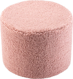 Wigiwama Teddy Pouffe / Poef - Ø40x25cm - Guava Pink
