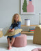 Wigiwama Teddy Pouffe / Poef - Ø40x25cm - Guava Pink